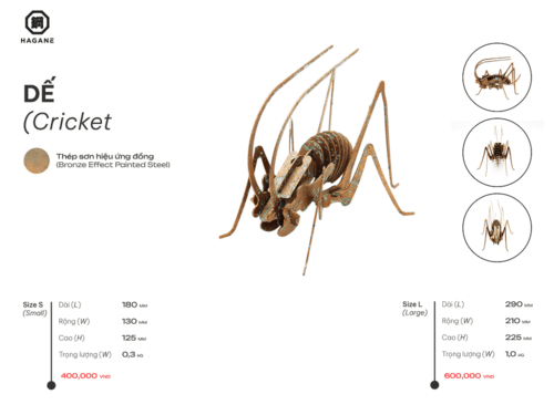 Dế- Thép sơn hiệu ứng đồng